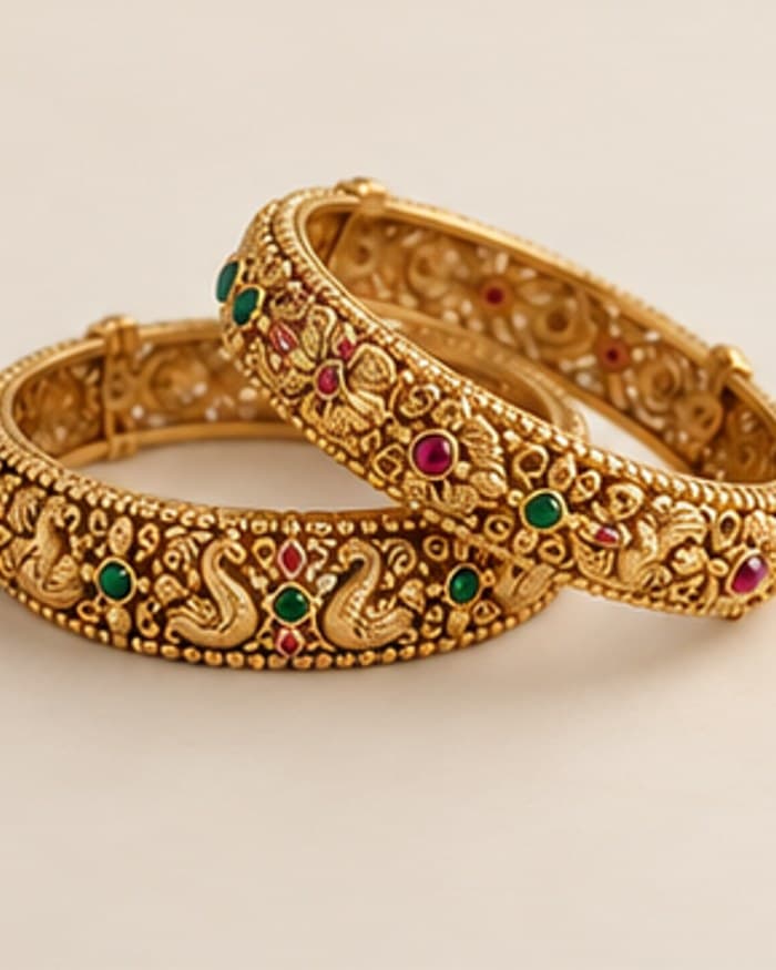 The Meera Heritage Bangles detail view