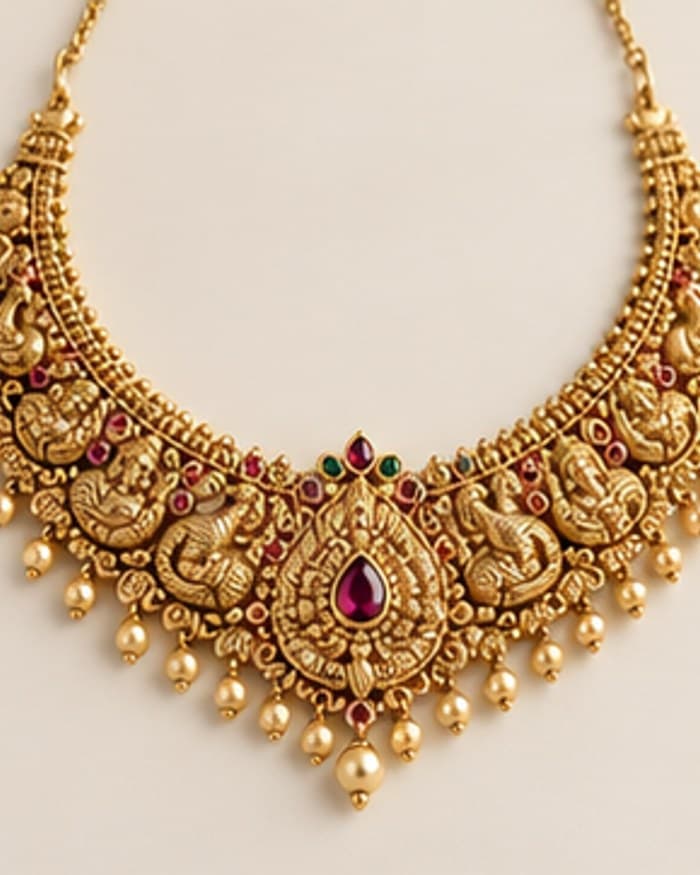 The Padma Necklace detail view